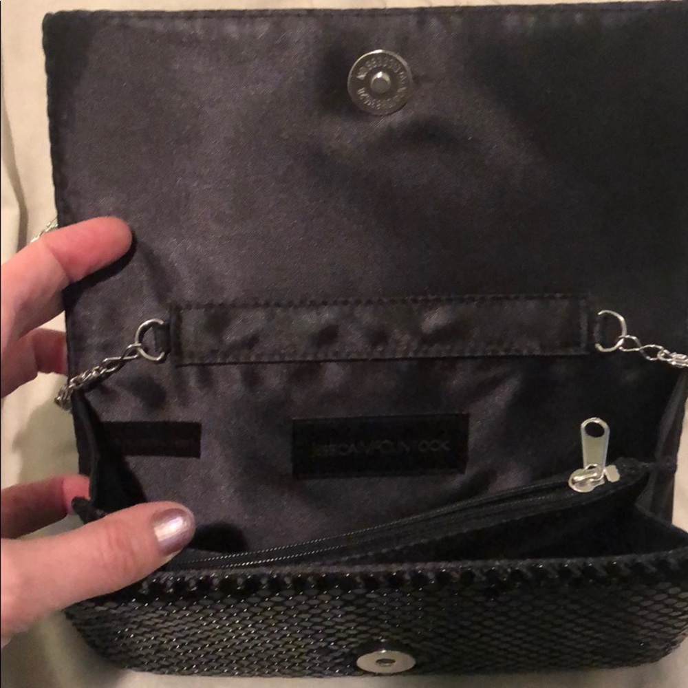 Black sequin evening purse - Picture 2 of 3